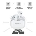 fone de ouvido bluetooth argom tws skeipod cancelamento de ruído branco e72 (mp)