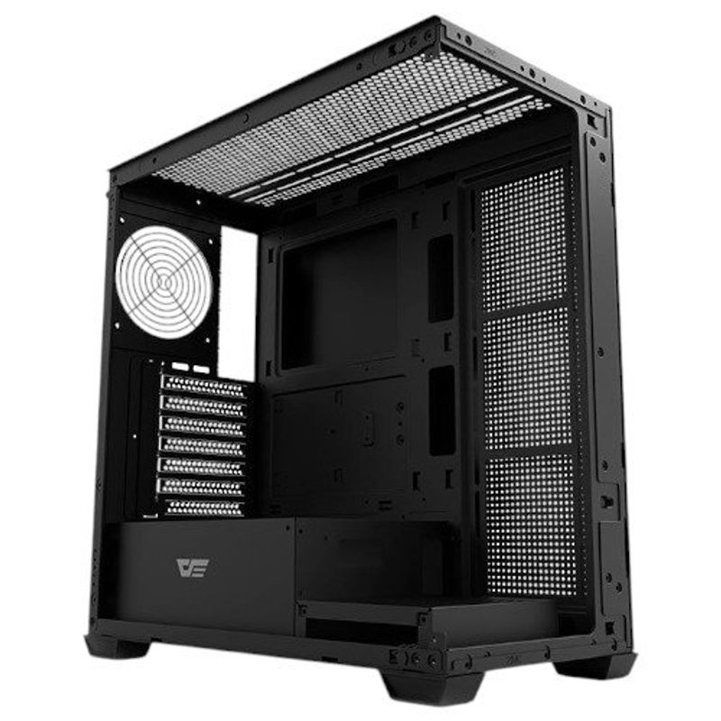 gabinete gamer darkflash ds900 atx lateral em vidro preto (mp)