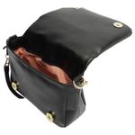 bolsa anacapri tiracolo média preta 18x11x5,5 cm (mp)
