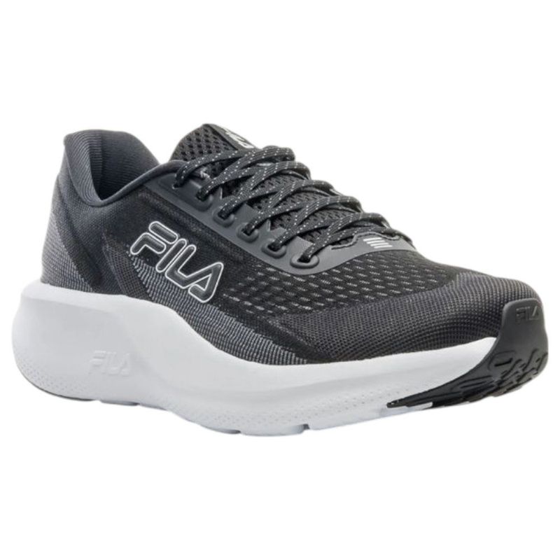 tênis feminino n° 38 fila device preto grafite e branco (mp)