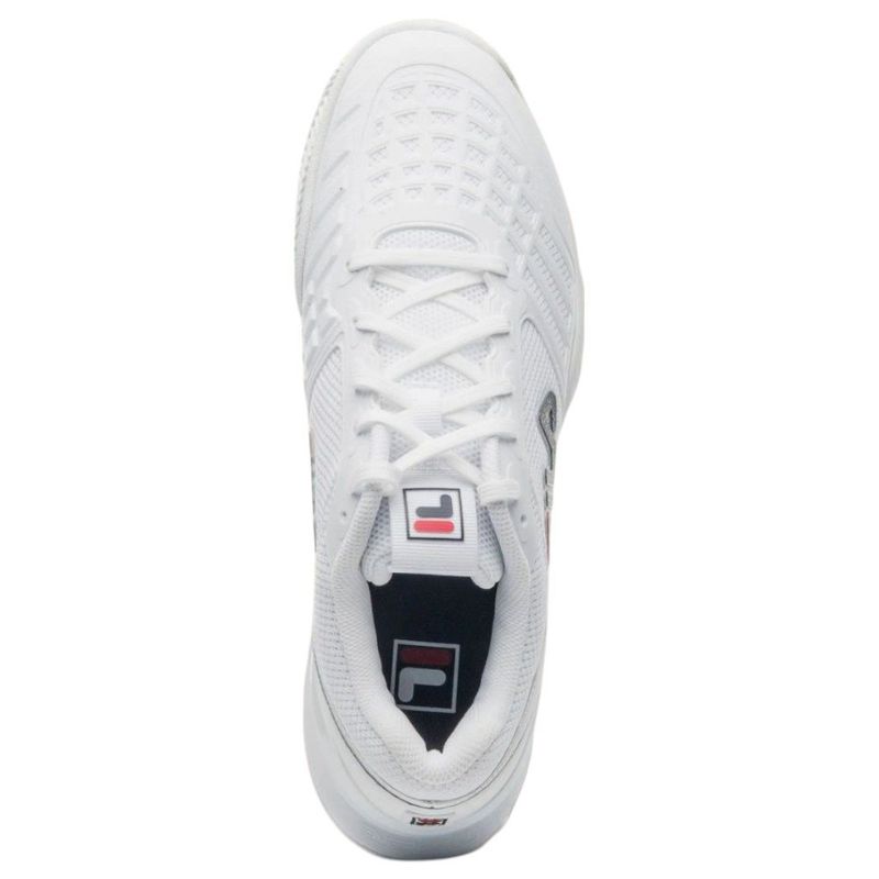 tênis feminino n° 35 fila axilus 3 branco e vermelho (mp)