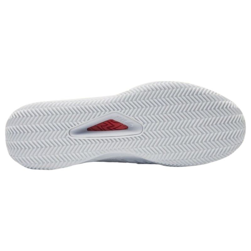 tênis feminino n° 35 fila axilus 3 branco e vermelho (mp)