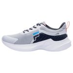 tênis masculino n° 37 fila progress lite prata preto e azul (mp)