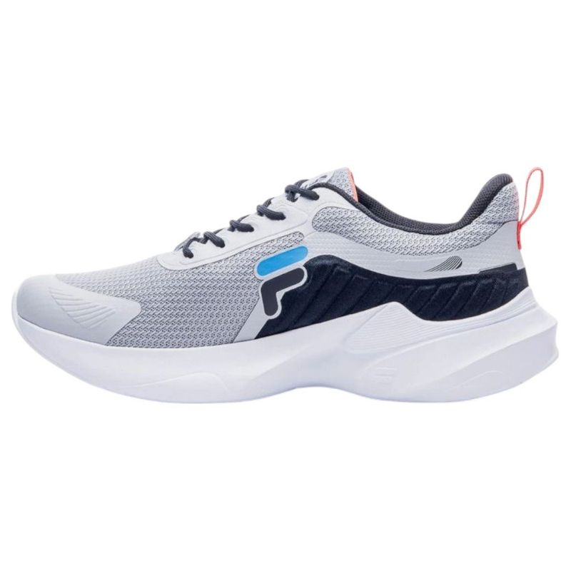 tênis masculino n° 37 fila progress lite prata preto e azul (mp)