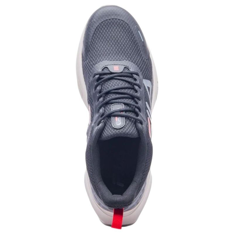 tênis masculino n° 43 fila progress lite preto grafite e vermelho (mp)