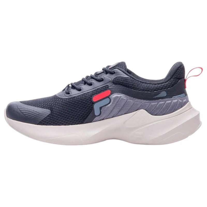 tênis masculino n° 43 fila progress lite preto grafite e vermelho (mp)