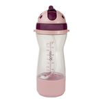 garrafa com porta biscoito clingo 350ml rosa 3116 (mp)