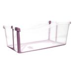 banheira dobrável clingo transparente rosa 3554 (mp)