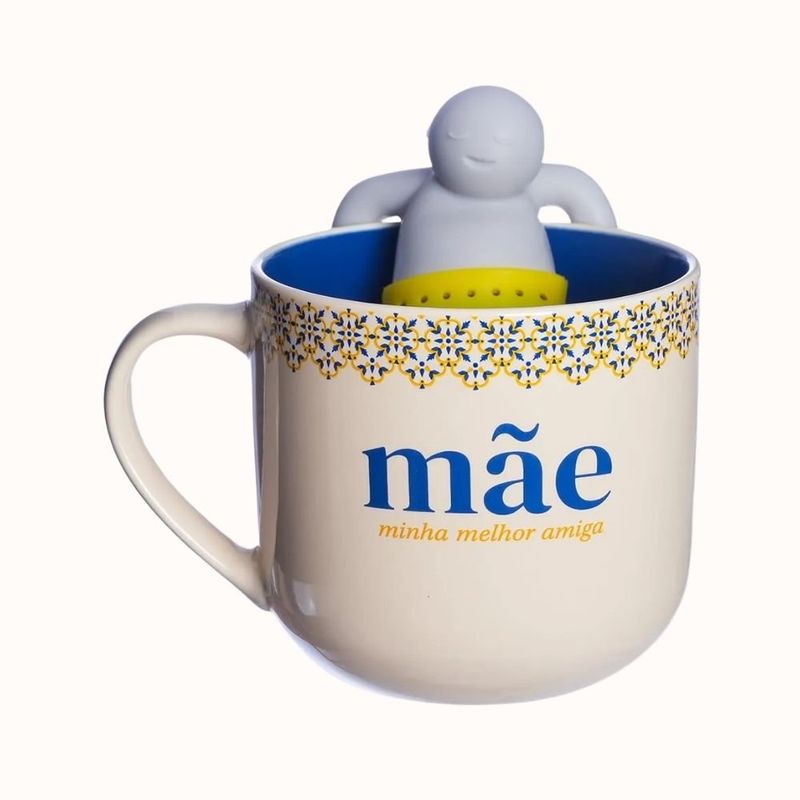 caneca zonacriativa mãe com infusor de chá 350ml 25684 (mp)