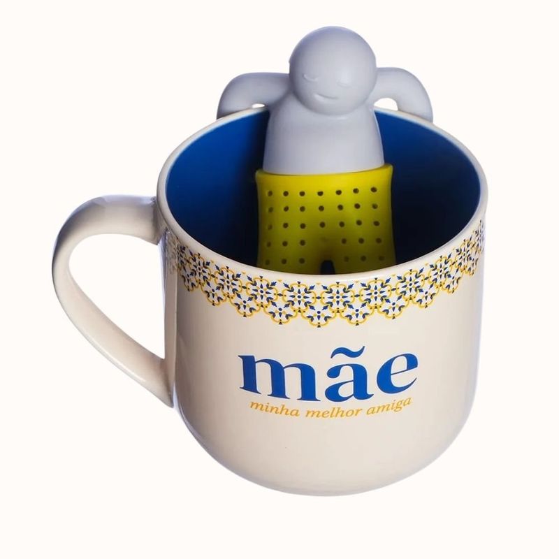 caneca zonacriativa mãe com infusor de chá 350ml 25684 (mp)