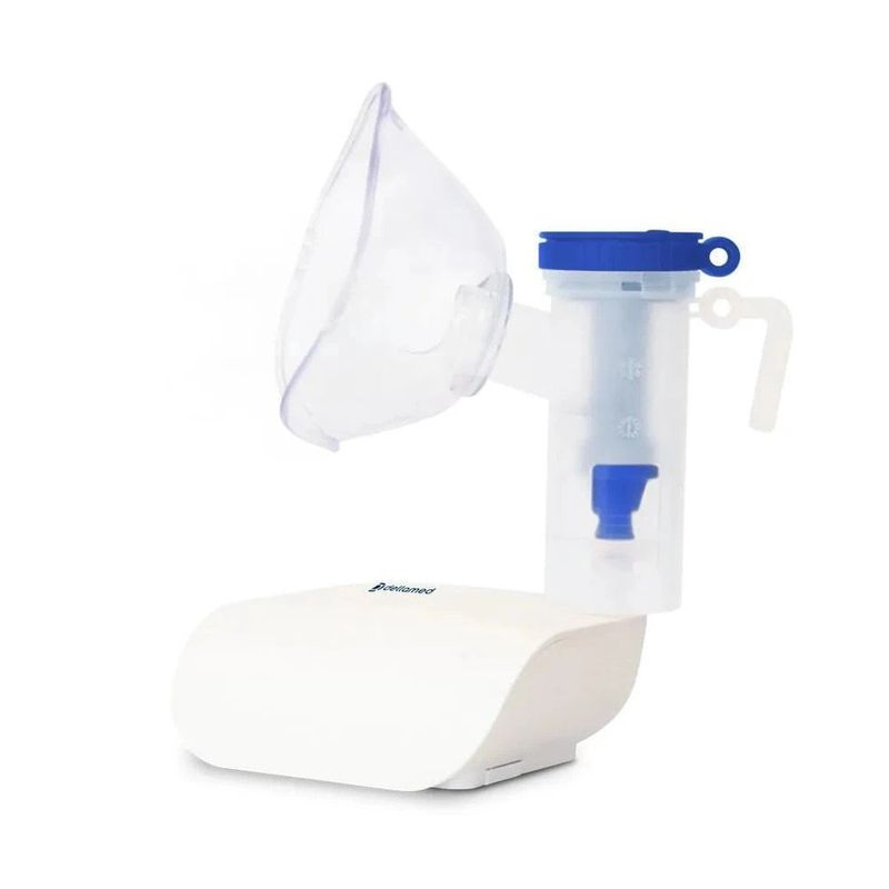 nebulizador compressor dellamed compacto 12v bivolt branco 12374 (mp)
