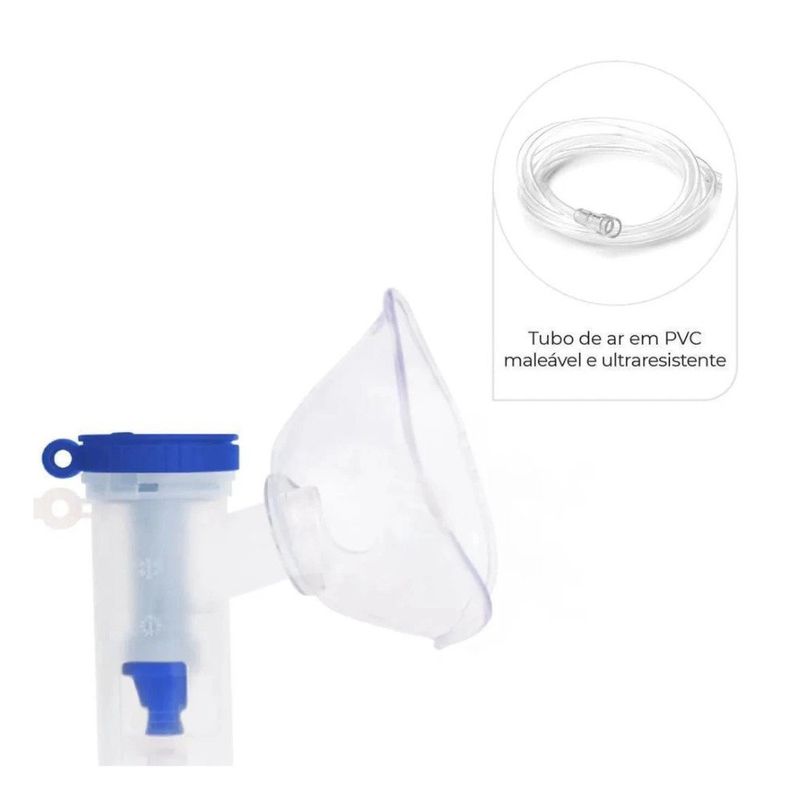 nebulizador compressor dellamed compacto 12v bivolt branco 12374 (mp)