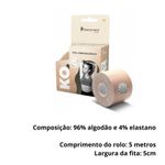 bandagem elástica dellamed 5 metros bege 7114 (mp)