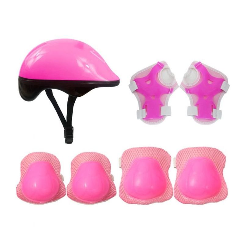 kit de proteção infantil para esportes dm toys m 55-59cm rosa 5487 (mp)