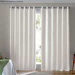 cortina bella & co pratika flame 260x170cm areia (mp)