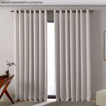 cortina bella & co blackout tebas 420x250cm areia (mp)