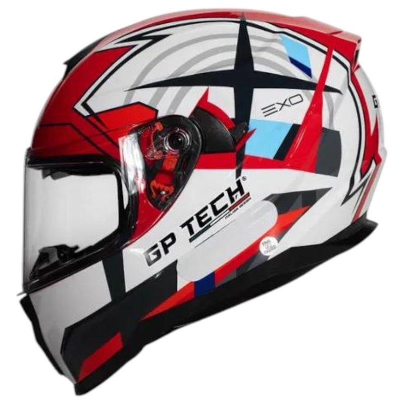 capacete gp tech ultra sv exo vermelho e cinza 60 (mp)