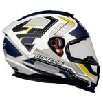 capacete gp tech ultra sv space fosco branco azul e amarelo 60 (mp)