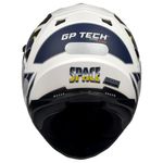 capacete gp tech ultra sv space fosco branco azul e amarelo 60 (mp)