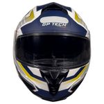 capacete gp tech ultra sv space fosco branco azul e amarelo 60 (mp)