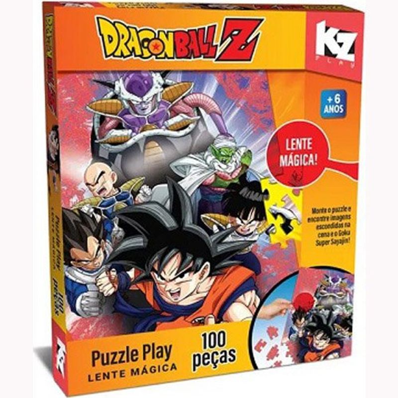 Quebra-Cabeça 100 Peças Dragon Ball Z Lente Mágica Elka