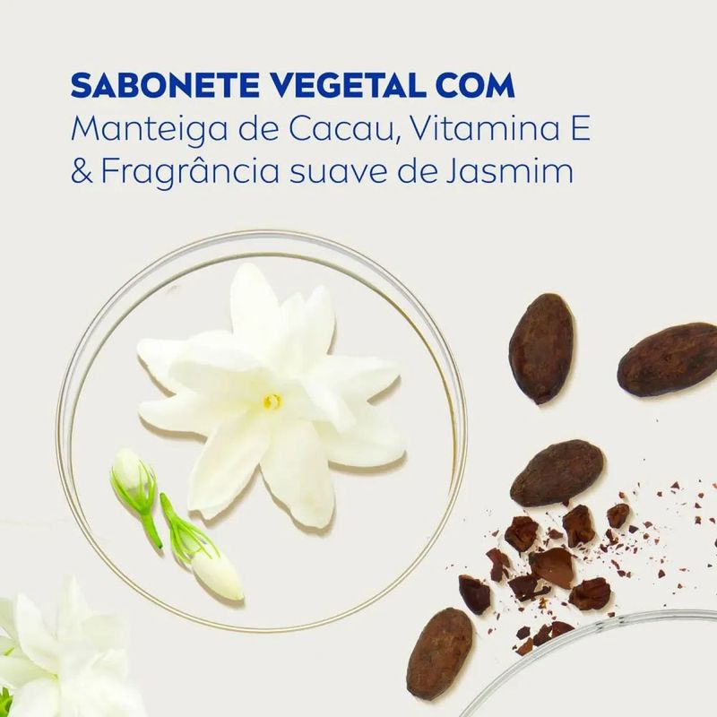 sabonete em barra manteiga de cacau & jasmim 80g nivea