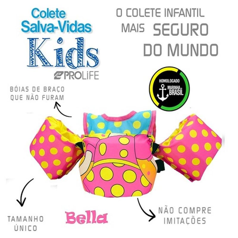 bóia colete infantil prolife bella ck01bella (mp)