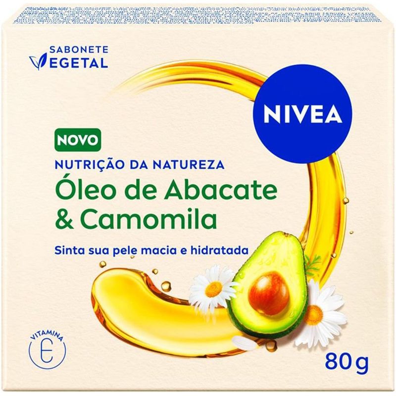 sabonete em barra óleo de abacate & camomila 80g nivea
