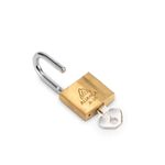 cadeado de latão aliança maciço com chave bt 35mm (mp)