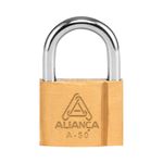 cadeado de latão maciço aliança com chave bt 50mm (mp)