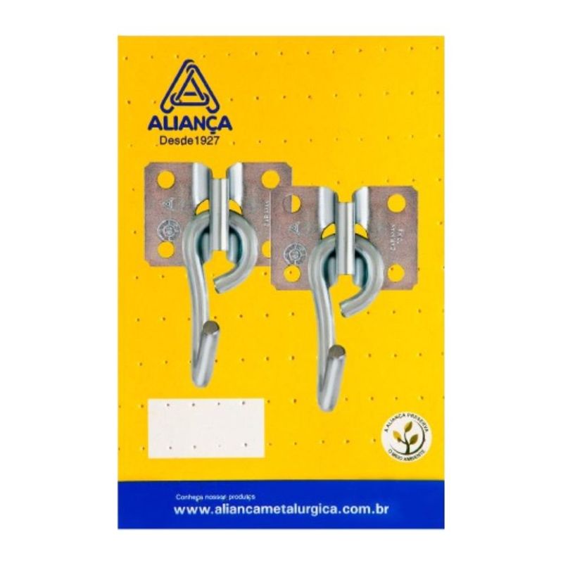 gancho armador de rede de sobrepor aliança solapa 1371 zincado (mp)