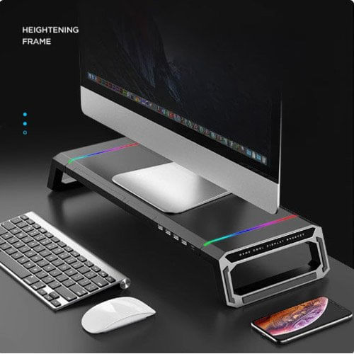 Suporte para Monitor com USB Preto Abulo TB (MBI)