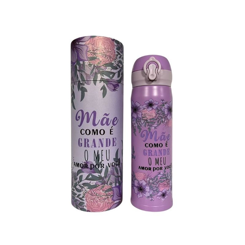 garrafa térmica interponte mãe como é grande meu amor 400ml hg57742 (mp)