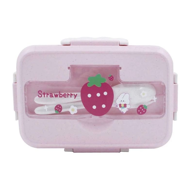 marmita interponte strawberry com talheres hu55758 (mp)