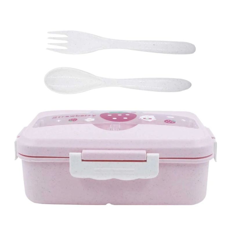 marmita interponte strawberry com talheres hu55758 (mp)