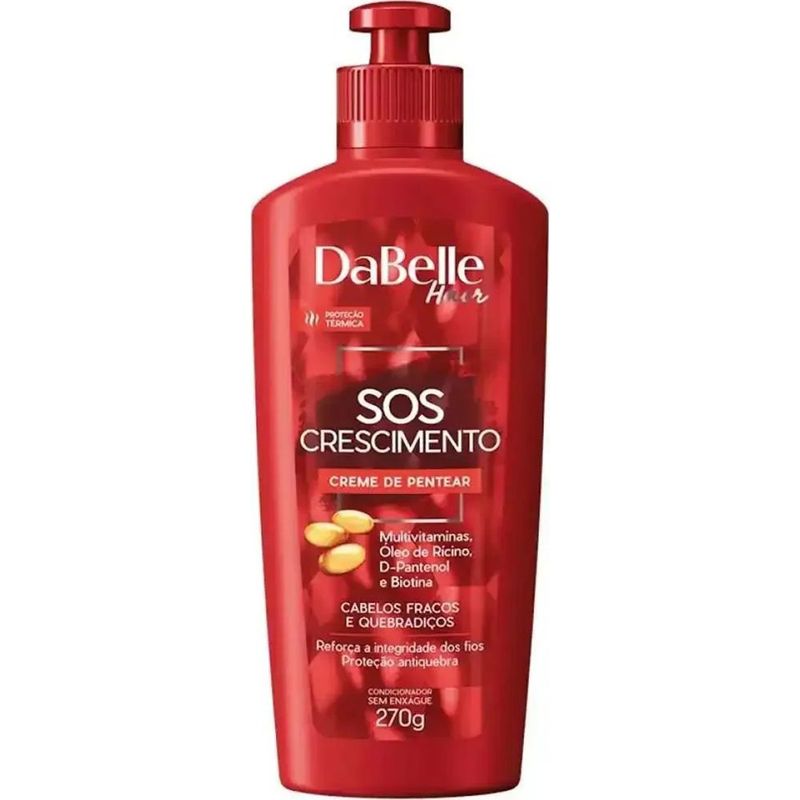 creme para pentear sos crescimento 270g dabelle