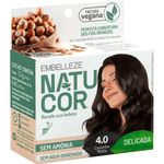 tintura para cabelo 4.0 castanho médio embelleze natucor