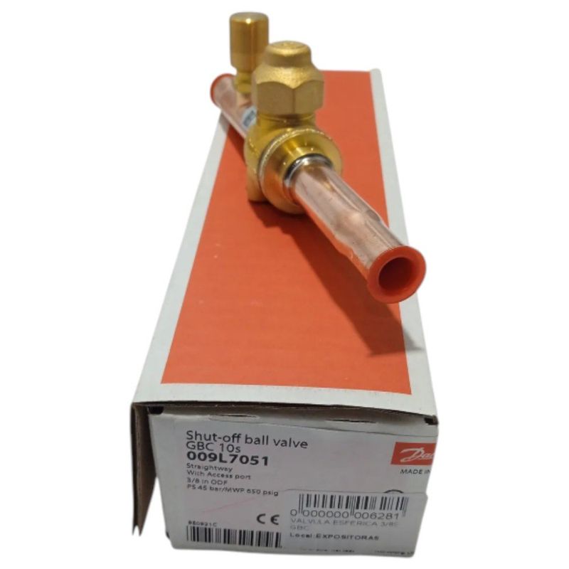válvula gbc esférica danfoss 3/8s schrader (mp)