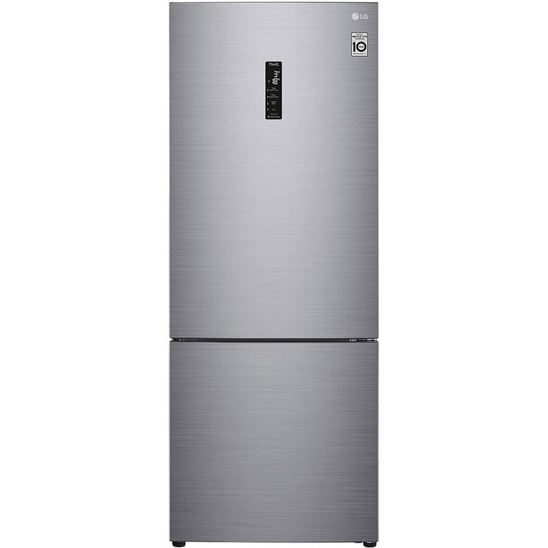 geladeira smart frost free lg inverse 375 litros 127v inox gc-b569nllm