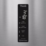 geladeira smart frost free lg inverse 375 litros 127v inox gc-b569nllm
