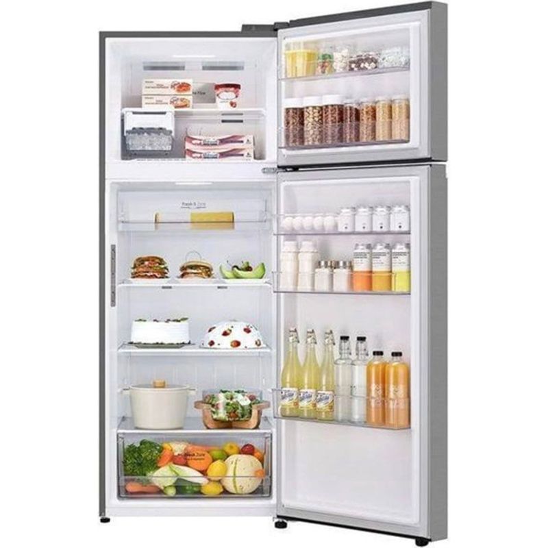 geladeira frost free inverter lg duplex 461 litros 127v inox gn-b452pffq