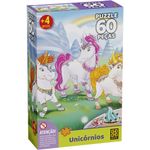 quebra-cabeça grow 60 peças unicórnios 03564