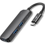 adaptador hub elg usb-c 4 em 1 preto
