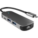 adaptador hub elg usb-c 4 em 1 com hdmi preto