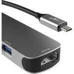 adaptador hub elg usb-c 4 em 1 com hdmi preto