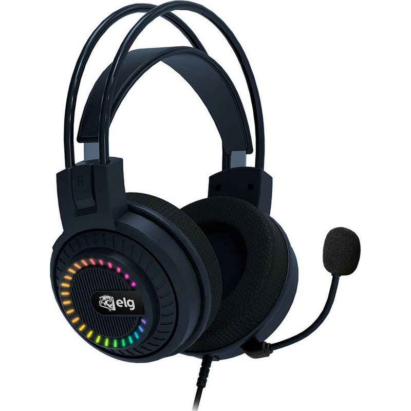 headset gamer elg mizar 7.1 3d surround usb rgb preto