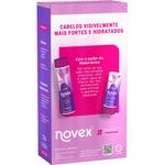 kit shampoo 300ml e condicionador 300ml hialurônico powermax harmonização novex