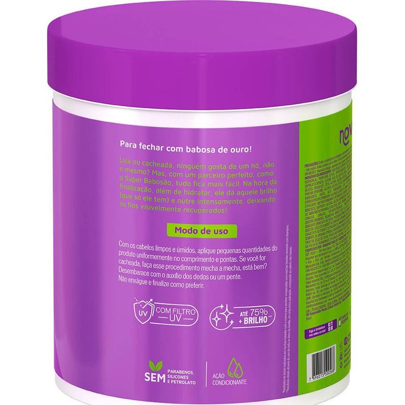 creme para pentear super babosão 1kg novex