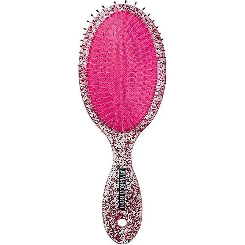 escova de cabelo oval com glitter marco boni