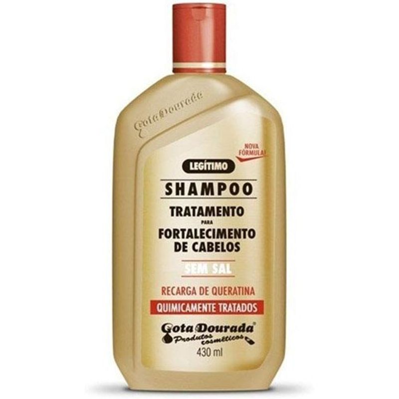 shampoo gota fortalecimento quimicamente tratados 430ml